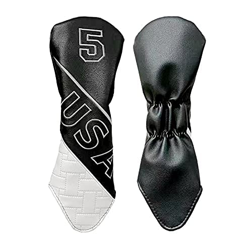 Golf head driver wood utility UT H cover, cover, cover, cover, cover, 4-piece set, No. 1, No. 3, No. 5, No. (Black, No. 1, 3, 5, H, 4-piece set)
