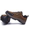 Fashion High Quality Leather Hiking Shoes Durable Outdoor Sport Men Trekking Leather Shoes Lace-Up Climbing Hunting Sneakers