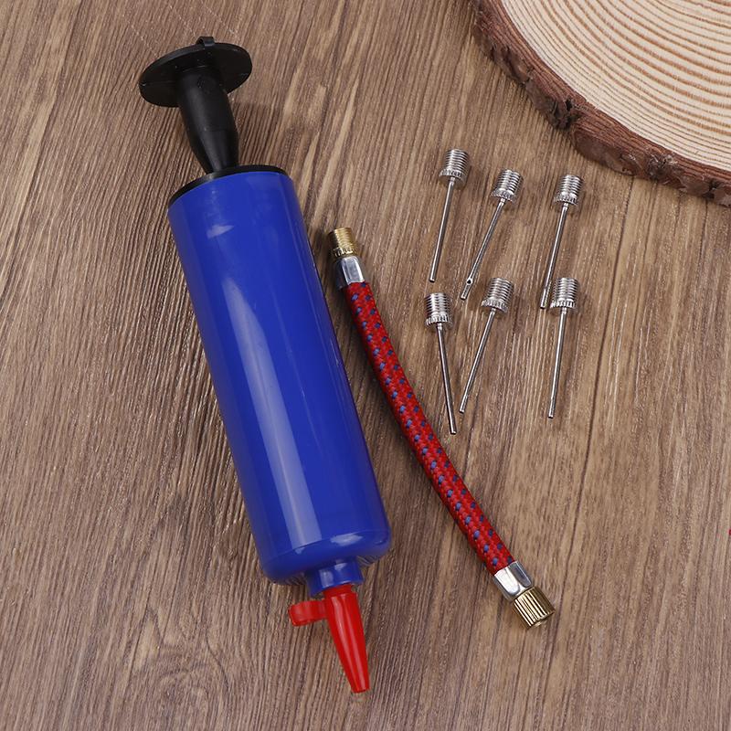 10Pcs Ball Pump Set Hand Pump 6Inch Inflator Portable Ball Volleyball Football Basketball Inflating Pump Tools With Air Hose
