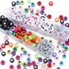 100pcs/Lot Colorful Acrylic Star Beads 7mm Flat Round Letter Spacer Bead for Bracelet Necklace Earrings Jewelry Making Supplies