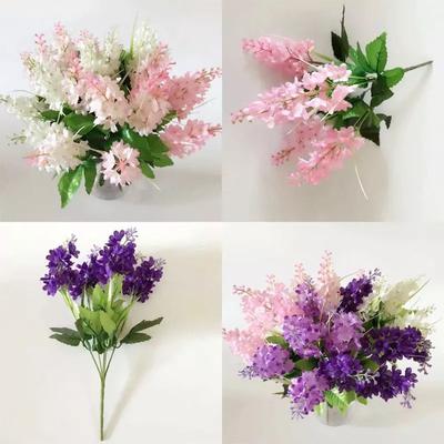 5 Heads Artificial Hyacinth Fake Flowers 33cm Bridal Floral Home Decoration Office Ornamental Artificial Flowers