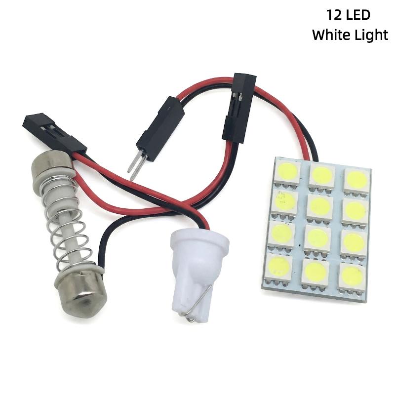 T10 5050 LED Car Panel Dome Light Bulb White Interior Reading Lamp Universal Energy Saving Cabin Lighting