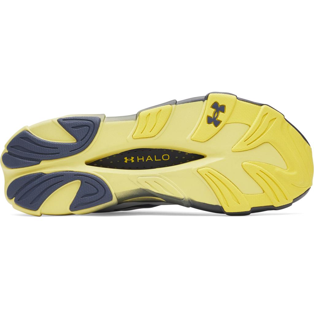 Under Armour Zapatillas de Hombre Halo Racer Azul Marino Lavado Tono Amarillo Blanco Gris Distante 6007639-403