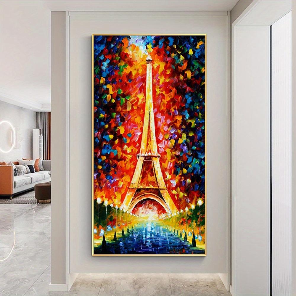 

Абстрактная Желтая Башня Красочные Деревья Живопись Напечатанная на Холсте Постеры и Принты Пейзаж Настенное Искусство Картины Для Современной Гостиной Cuadros Decor 50x100cm