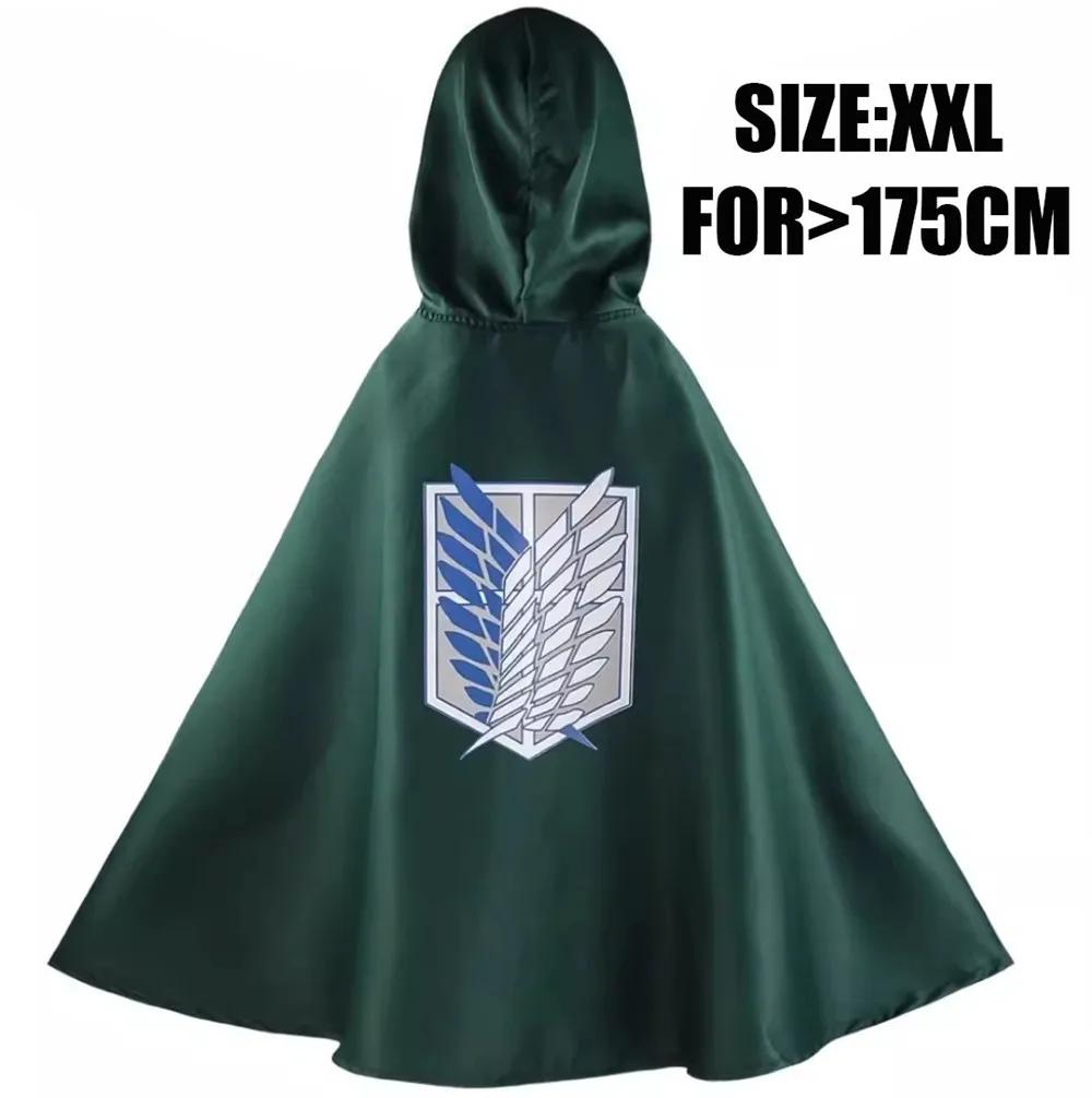 Anime Cloak Shingeki No Kyojin Scouting Legion Raincoat Cos Green Cape Mens Clothes Cosplay Costume Women Attack
