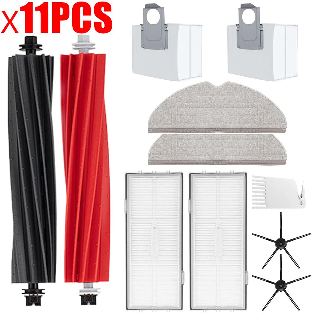 Spare Parts For Roborock S8 S8 Pro Ultra S8+, DuoRoller Main Side Brushes Mop Cloths HEPA Filters Dust Bags Accessories