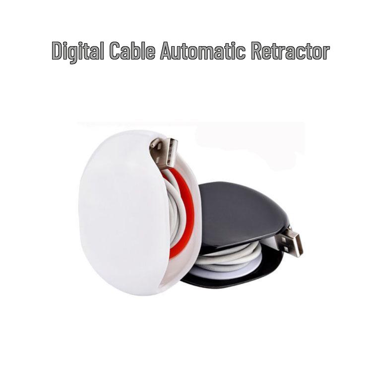 Creative Retractable Earphone and Data Cable Winder - Digital Gift Solution Orange