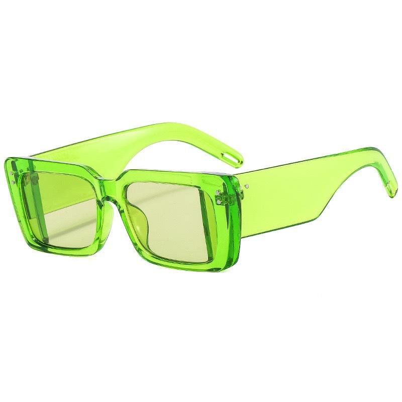 Retro Square Wide-Leg Sunglasses, Trendy Midin Sunglasses, Hip-Hop Personalized Glasses.