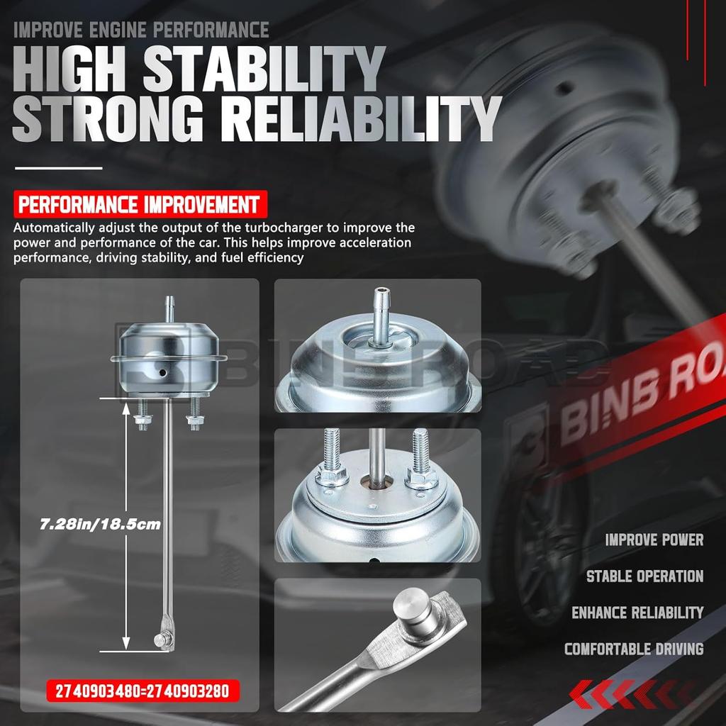 Turbo Wastegate Actuator 2740903280 2740903480 Compatible with Mercedes Benz C300 GLC300 W205 W212 W204 M274