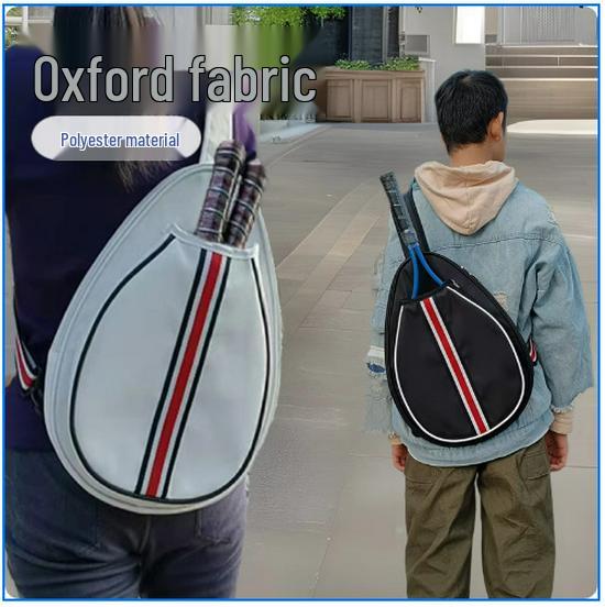 Lightweight Single Shoulder Racket Bag for Badminton, Tennis, Table Tennis, and Pickleball