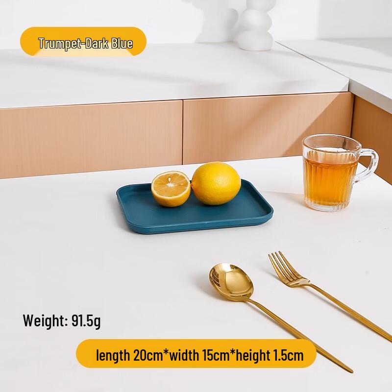 Thickened Straw Rectangular Tea Tray