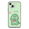 Cute Dinosaur Bear Couple Luxury Phone Case For iPhone 11 12 13 14 15 16 Pro Max Mini X XR XS 7 8 Plus SE Cover Black Funda