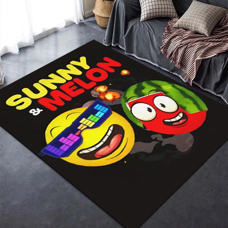 2025 New Sunny & Melon Carpet Rug for Living Room Bedroom Home Sofa Decoration,Kids Play Non-slip Floor Mat185