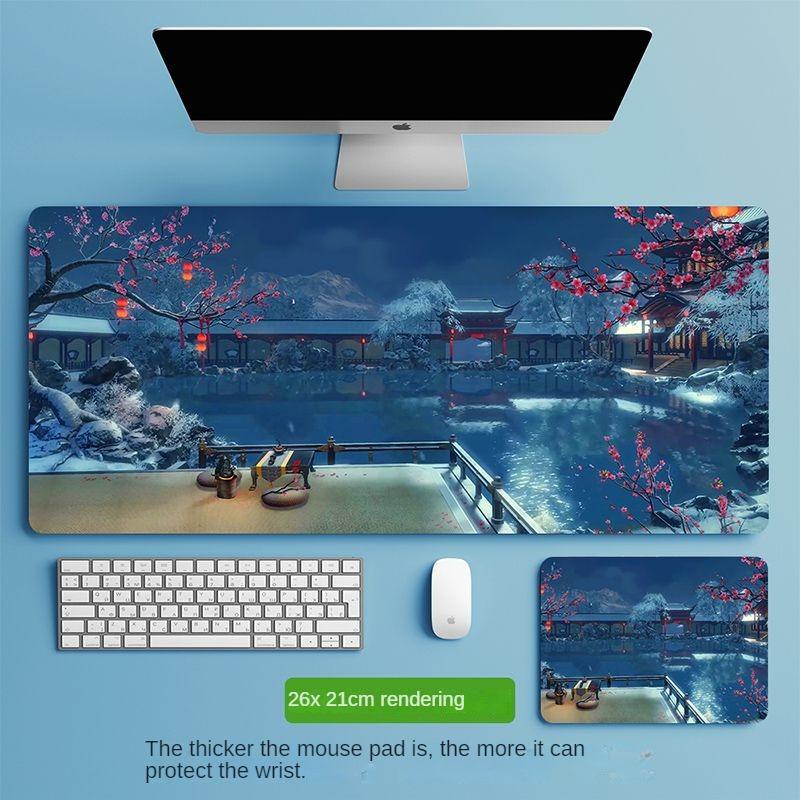 Mauspad, übergroß, Büro-Tastenkombination, integriertes Schloss, verdickt, individuell, gut aussehend, für Studenten, Computer, E-Sport, Tischmatte