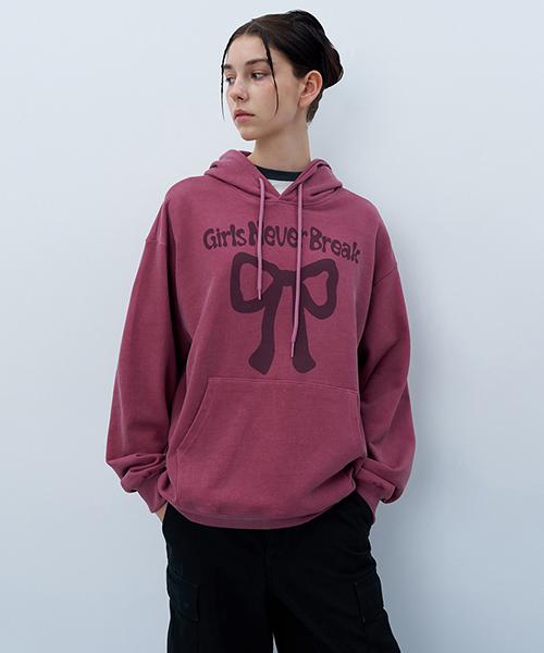 Uncover Never Break Pigment Hoodie Purple Free
