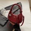 Elegant Half-moon Shoulder Bag Korean Style Crescent Bag Casual Dumpling Crossbody Bag  Women