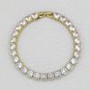Women's Gold-Plated Zircon Tennis Bracelet - Full Diamond Design, Model S5650