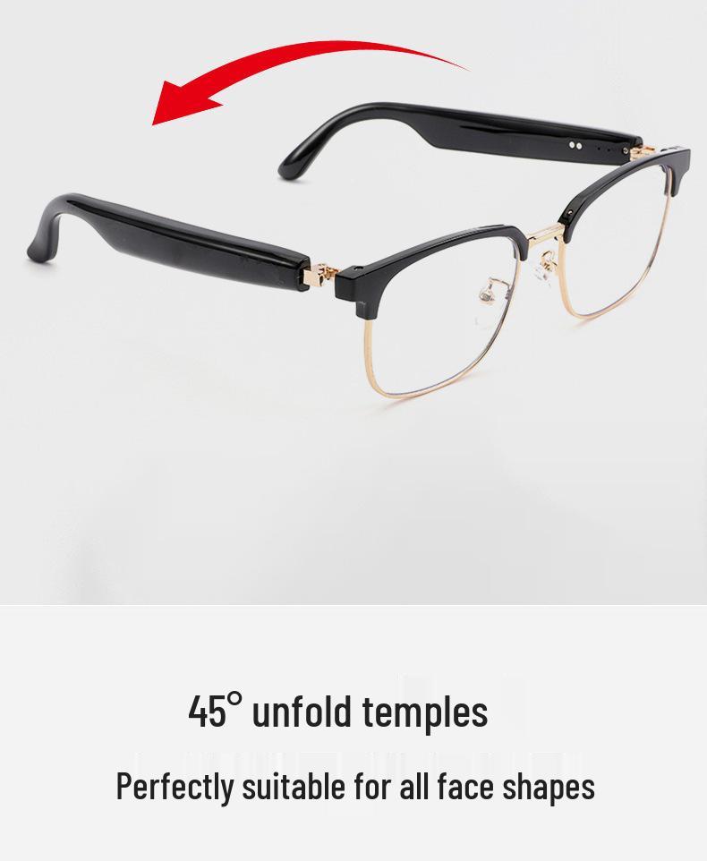 High-Quality AI Translation Smart Bluetooth Glasses with Music, Call Features, and Extended Battery Life