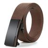 Men'S Toothless Automatic Buckle Woven Canvas Belt Belt Casual Nylon Tactical Pants Belt Military Training Outdoor Belt