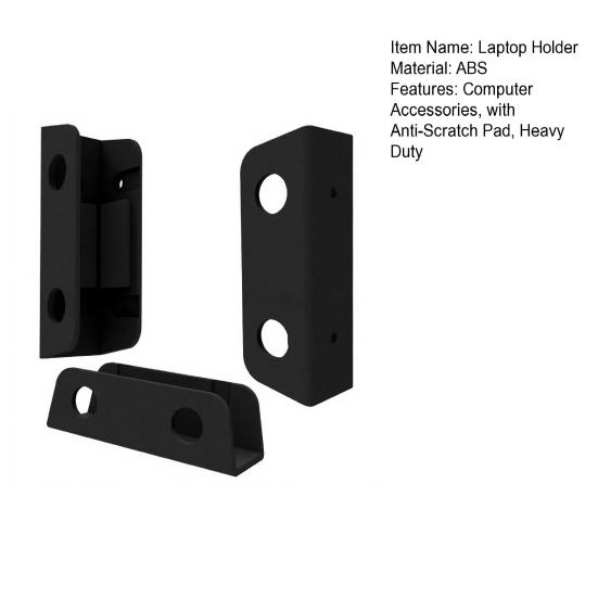 Çizilmeyi Önleyici Pedli 3 Adet Masa Altı Dizüstü Bilgisayar Saklama Aparatı Ayarlanabilir Ağır Hizmet Tipi Duvar Montajlı Bilgisayar Cihaz Tutucu Stand Rafı