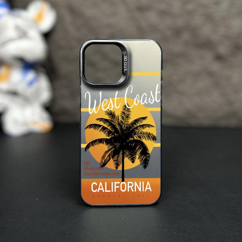 Coconut Tree Sunset iPhone15Pro Case for Apple iPhone 14/13/12/11/XsMax/xr/x - Trendy Laser Design