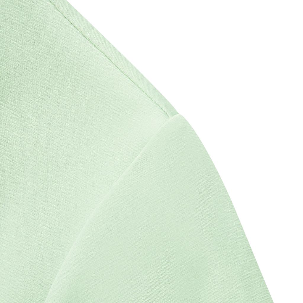 Li-Ning Comfortable Versatile Simple Solid Color Round Neck Short Sleeve T-Shirt Women Tops Sheep-Fat-Green ATSV044-4