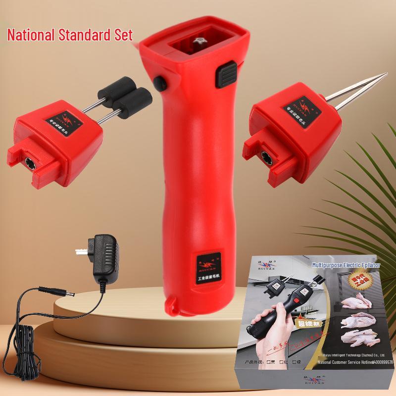 ""Elektrische Geflügelrupfmaschine""": Lithiumbatterie, Automatisch für Huhn, Ente und Gans - Europäischer Standard"