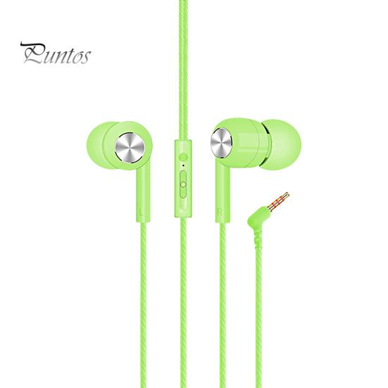 

Проводные наушники Super Bass с шумоподавлением, эргономичные, 3,5 мм, прозрачные наушники для бега зелёный