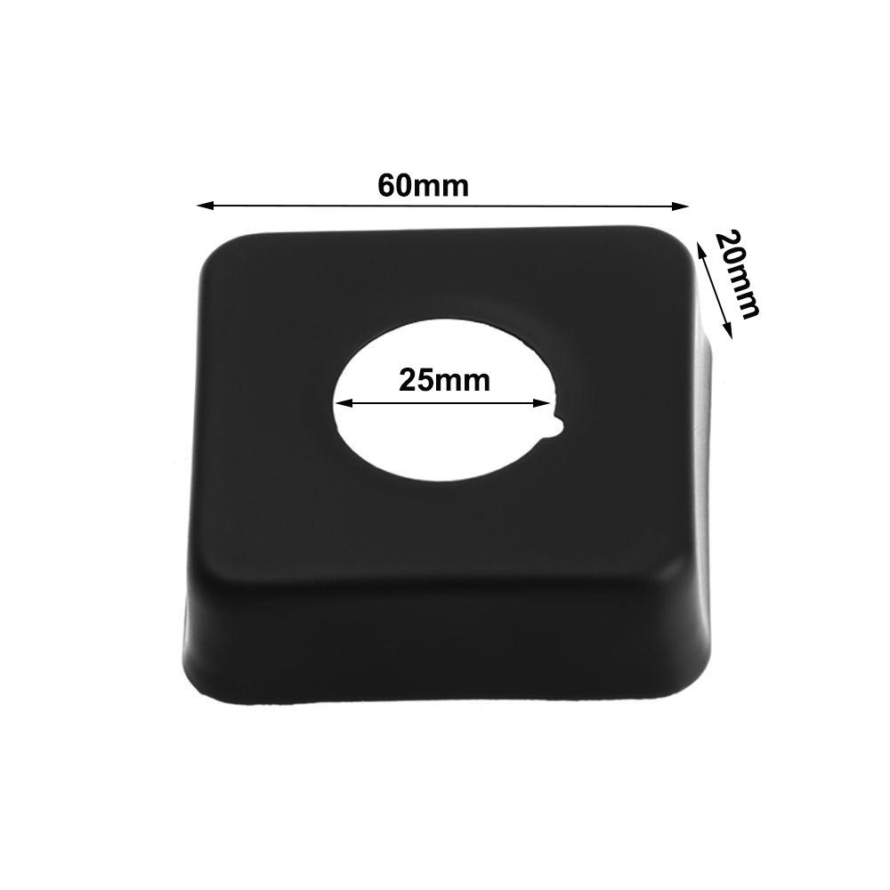 Black Shower Faucet Cover Chrome Finish Shower Arm Flange New Flange Cover Plate