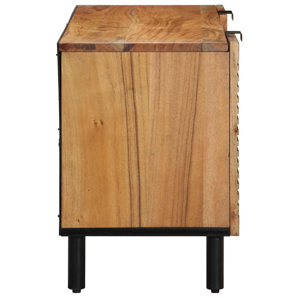 TV Cabinet with Shelf Brown 105 x 33 x 46 cm Solid Mango Wood