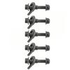 5pcs 12mm Vehicles Steel Four Wheel Alignment Adjustable Camber Kit Cam Bolt Army Green