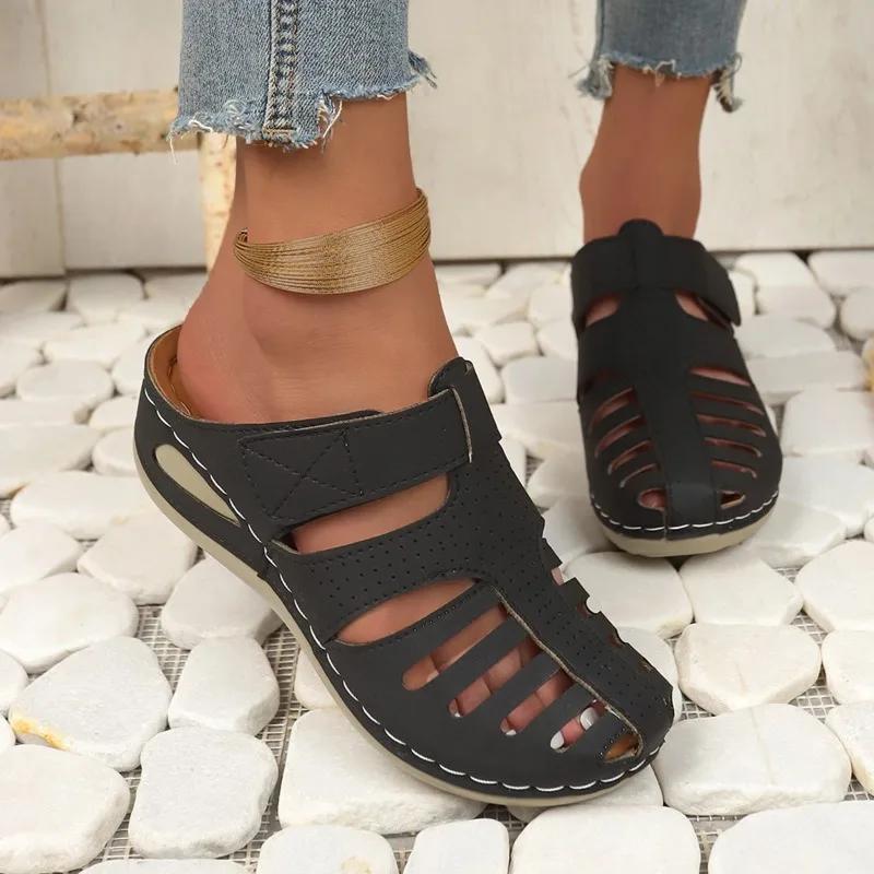 Chaussures femme sandales été extérieur chaussures femme chaussures de marche antidérapantes sandales compensées femme chaussures souples sandale femme femme