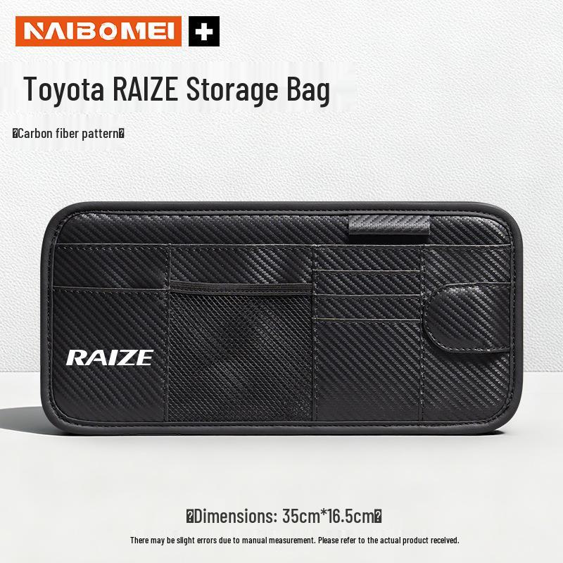 Toyota RAIZE Car Sun Visor Glasses Clip & Storage Organizer