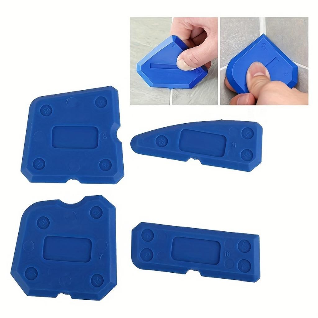 DIY Enthusiast’s Dream: 4-Piece Silicone Caulking Kit for Precision Edge Repair & Effortless Sealant Application