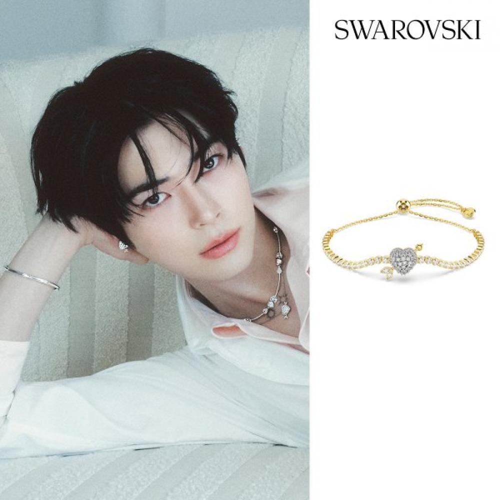

Swarovski Heart With Arrow Gold Tone Bracelet 5744061 5744061_bracelet