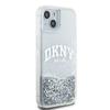 Dkny Dkhcp15Slbnaet Iphone 15 / 14 / 136.1 White Hardcase Liquid Glitter Big Logo