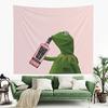1pc 75x100cm Wall Hanging Pink Tapestry Cute Doll Frog Tapestries Bohemian Tapestry For Living Room Bedroom Dorm Room Decor