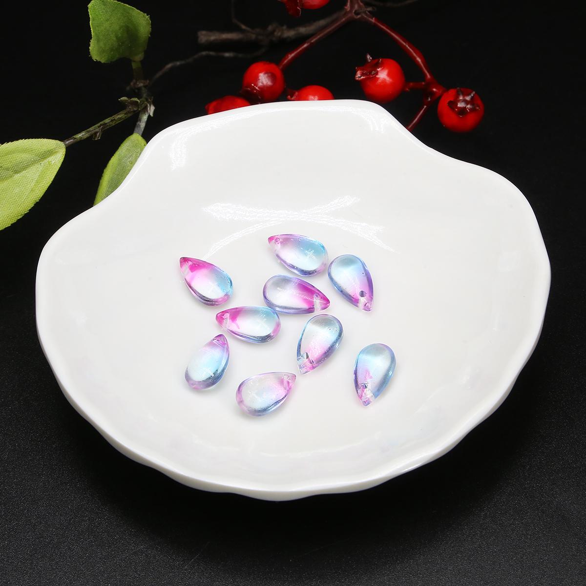 

5 шт. 14x18 мм стеклянные чешские подвески в форме капли воды свободные бусины для изготовления ювелирных изделий DIY серьги