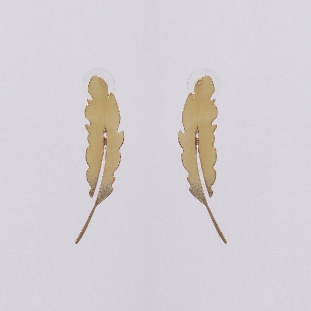 Alma Fern Handmade Brass Earrings