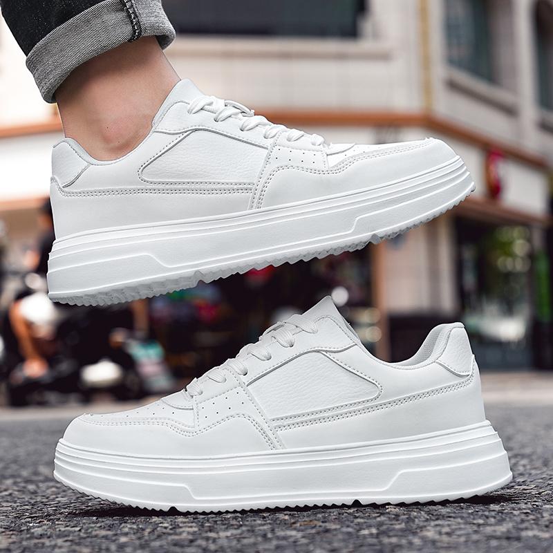 Men's Sports Shoes Soft Sole Ultra Lightweight Breathable Non-slip Wear-resistant Large Size Genuine Leather Sports Shoes