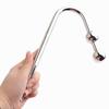 Vintage Prostate Anal Deep Insertion Hook Safe Silver Color Anal Hook Stimulator Toy