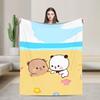 Bear Cartoon Cute Bubu Dudu Blanket Flannel Winter Portable Soft Throw Blankets for Home Couch Bedding Throws