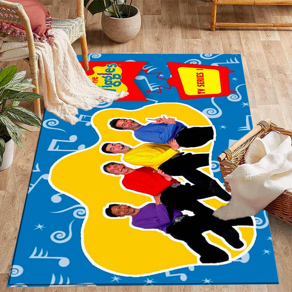 Tappeti Antiscivolo a Tema The Wiggles Singing Show - Arredamento per la Casa in Poliestere, Adatti per Camere da Letto, Soggiorni, Ingressi, Studi e Decorazioni