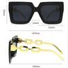 Fashion Large Frame Square Sunglasses New Women's Trendy Sunshade Sun Glasses Men Sports Windproof Eyewear UV400