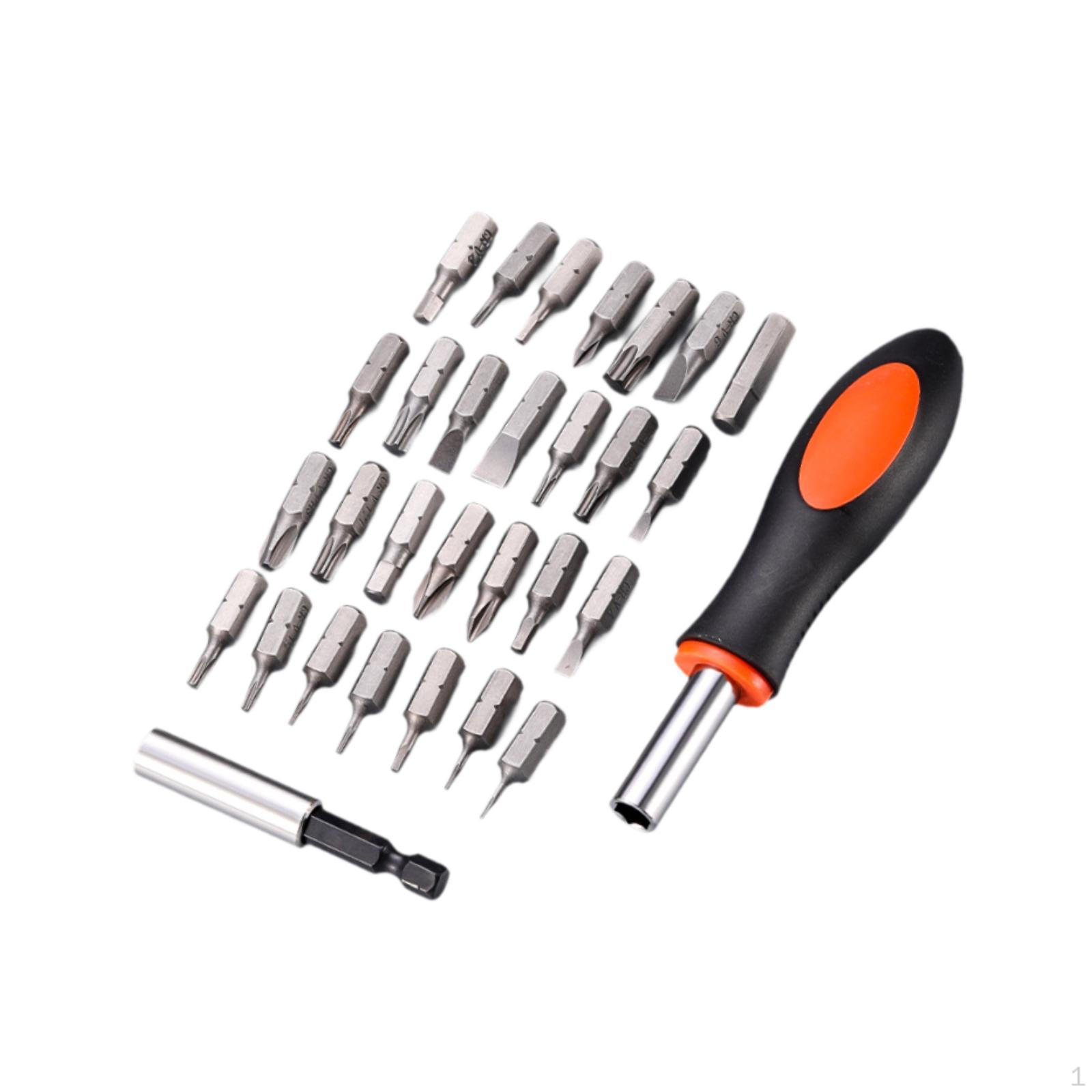 Compact Ratcheting Screwdriver Set for Precision Work 29 Piece
