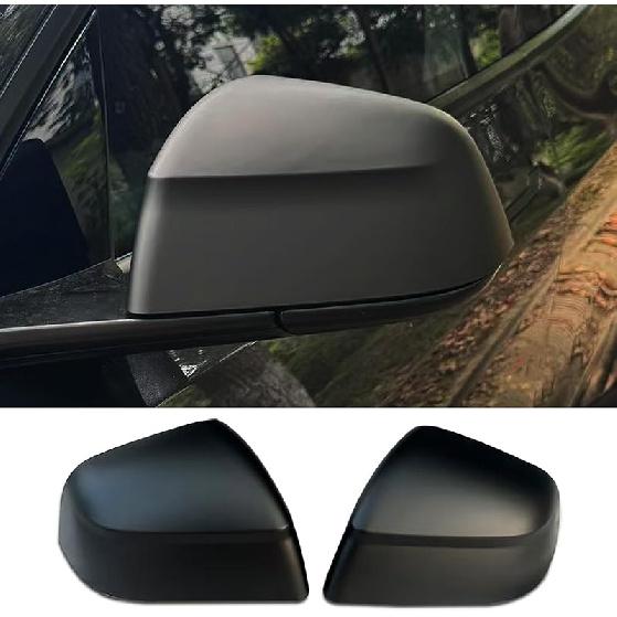 For Tesla Model Y Rearview Mirror Guard Cover, Side Mirror Cover Exterior Accessories Fit For Model Y -2024 (Model Y-Gloss Carbon Fiber Pattern)
