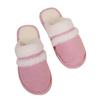 Cross-Border Patchwork Rabbit Fur Cotton Slippers, Men’s & Women’s Furry Velvet Thick Bottom Home Slippers