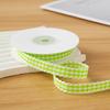 10yards/Roll Wave Edge Candy-Colored Plaid Ribbon 1CM Lace Checkered DIY Hair Accessories Gift  Cake Box Decor Bouquet Bow