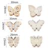 10pcs Gold Acrylic Butterfly Exquisite Butterfly Patch Ornaments For Women Girls DIY Clothing Shoes Jewelry Decor Accessories