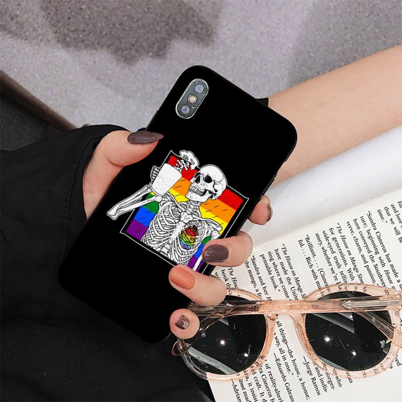 Gay Lesbian LGBT Rainbow Pride Phone Case for iPhone 11 12 13 Mini Pro Max 8 7 6 6S Plus X 5 S SE 2020 XR XS 10 case